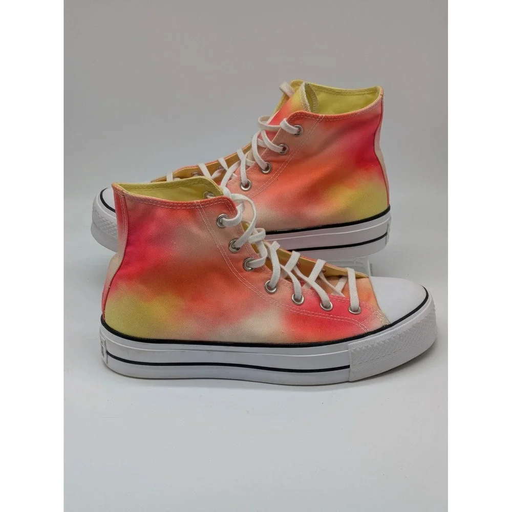 Converse Chuck Taylor All Star Lift Platform Hi Sunset Tie Dye Women's 10.5